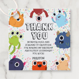 Little Monster Födelsedagsfest for All Ages Gåvor Etiketter