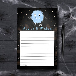 Little Monster Halloween Baby Shower Advice