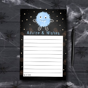 Little Monster Halloween Baby Shower Advice