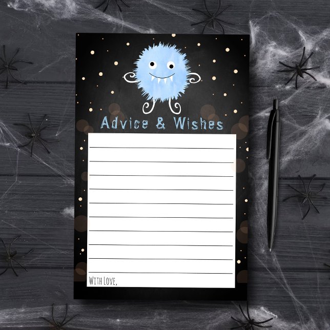 Little Monster Halloween Baby Shower Advice (Skapare uppladdad)