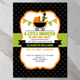 Little Monster Halloween Baby Shower-inbjudan Inbjudningar