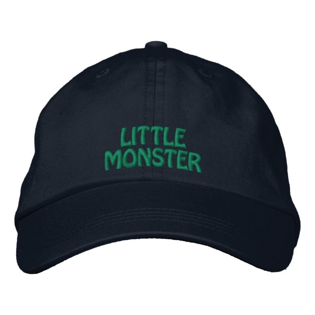 Little Monster Halloween Embroiderade Cap Broderad Keps (Framsida)