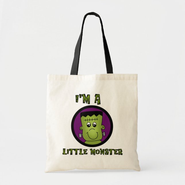 Little Monster Halloween Tshirts och presenter Tygkasse (Framsidan)