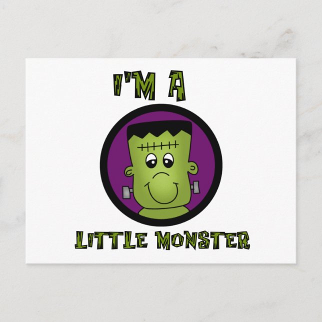 Little Monster Halloween Tshirts och presenter Vykort (Framsida)