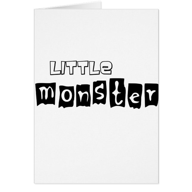 Little Monster Hälsningskort (Framsidan)