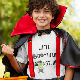 Little Monster Kids Halloween Cute Barns T Shirt