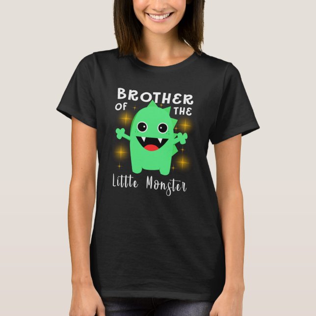 Little Monster Outfit  Brother Of The Little Monst T Shirt (Framsida)