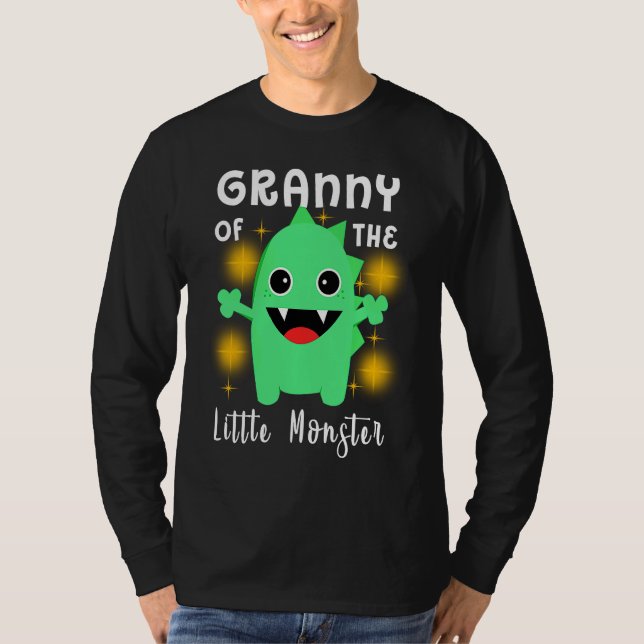 Little Monster Outfit  Granny Of The Little Monste T Shirt (Framsida)