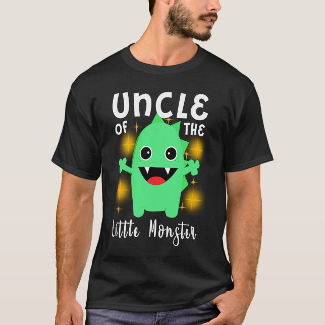 Little Monster Outfit Uncle of the Little Monster T Shirt (Framsida)
