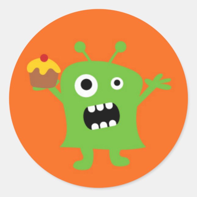 Little Monster Runt Klistermärke (Framsida)