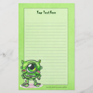 Little Monster Stationery Brevpapper