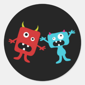 Little Monsters Runt Klistermärke