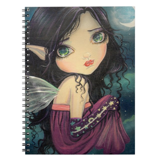 Little Moon Gothic Big-Eye Fairy Art Anteckningsbok (Framsidan)