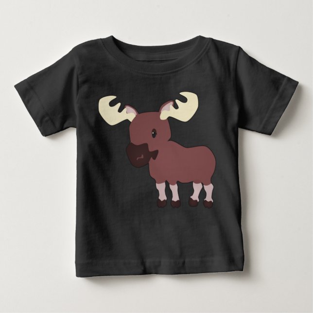 Little Moose Baby Shirt T Shirt (Framsida)