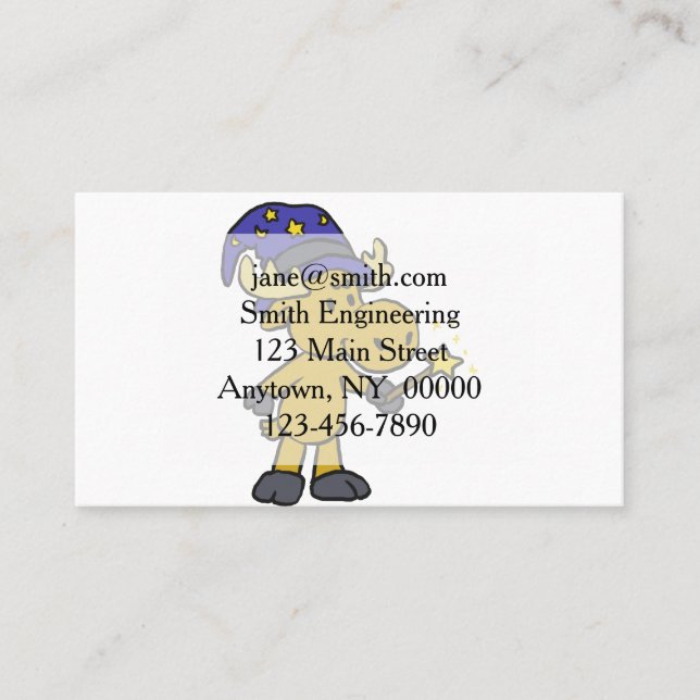 Little Moose-guiden gör magi | Välj tillbaka färg Visitkort (Framsida)