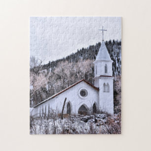 Little Mountain Town Church - 11 x 14 - 252 pcs Pussel