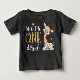 Little Mr One Derful 1st Birthday T Shirt