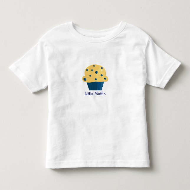 Little Muffin Blueberry Muffin T-Shirt (Framsida)