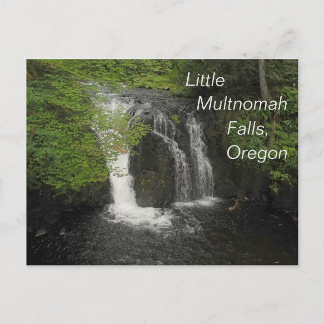 Little Multnomah Falls Oregon Photo Vykort (Framsida)