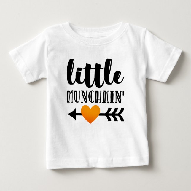 Little Munchkin'Heart Arrow Modern Baby T Shirt (Framsida)