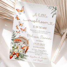 Little Mushroom Baby Shower-skog