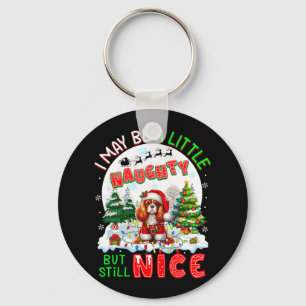 Little Naughty Men Nice Julafton Cavalier Kung Cha Nyckelring