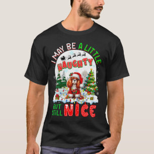 Little Naughty Men Nice Julafton Cavalier Kung Cha T Shirt