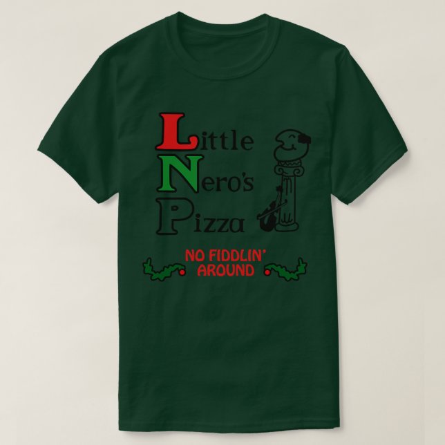 Little Neros Pizza T Shirt (Design framsida)