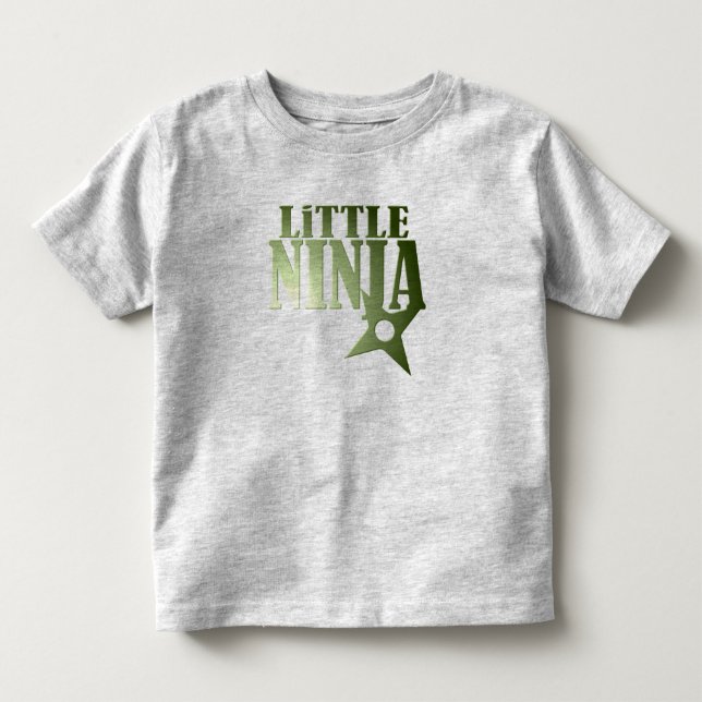 Little Ninja för barn - Anpassade Tee (Framsida)