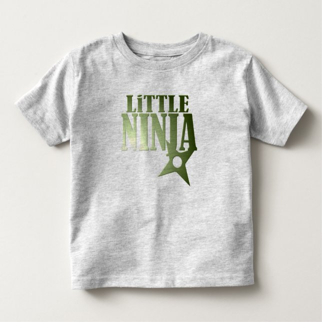 Little Ninja för barn - Anpassade Tee Shirt (Framsida)