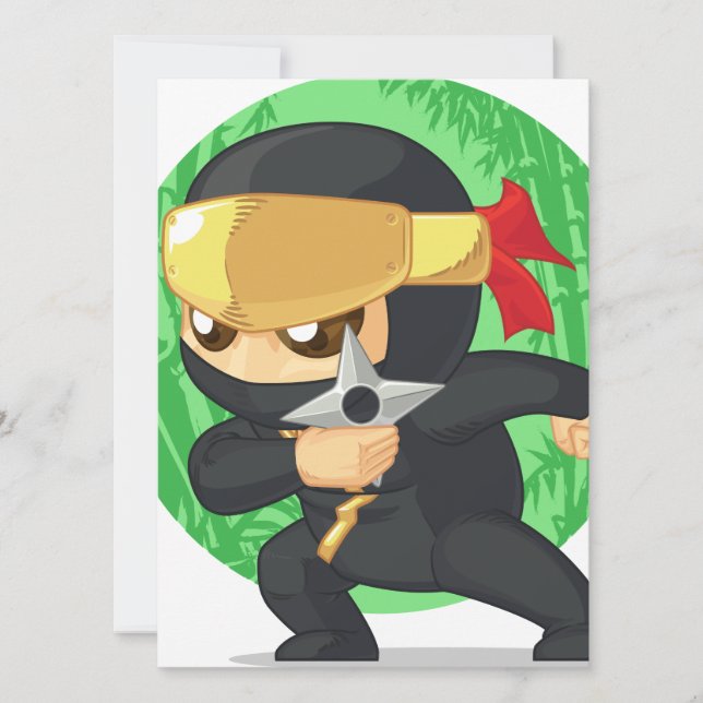 Little Ninja Holding Shufabrik (Framsida)