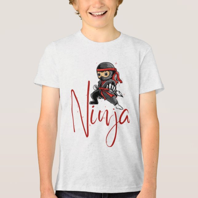 Little Ninja T Shirt (Framsida)