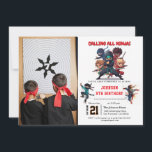 Little Ninja Warrior Kids Photo Birthday Inbjudningar<br><div class="desc">Gå in i en anda av heder och tradition med denna djärva Samurai-inbjudan. Med elegant japaninspirerad inslag,  är det perfekt för födelsedagar,  party,  kulturevenemang eller krigskonst firande. Ett unikt sätt att inbjudan era gäster till en oförglömlig samling fullt av styrka,  stil och historia.</div>