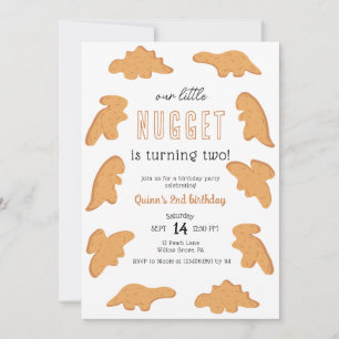 Little Nugget 1st 2nd 3rd Birday Inbjudningar