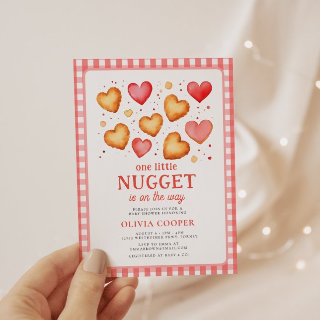 Little Nugget Baby Shower-inbjudan Inbjudningar (Skapare uppladdad)
