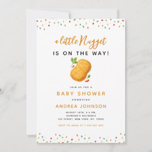 Little Nugget Foodie Baby Shower Inbjudningar