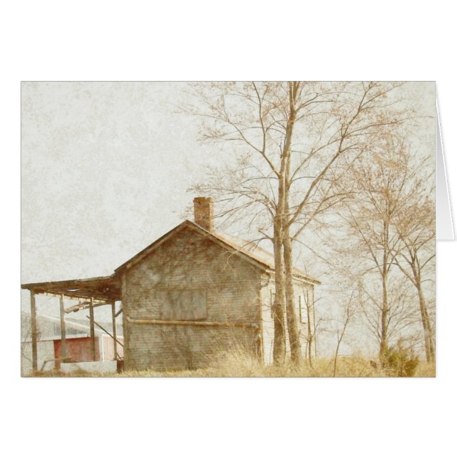 Little Old Byggnad Hälsningskort (Framsidan Horizontal)