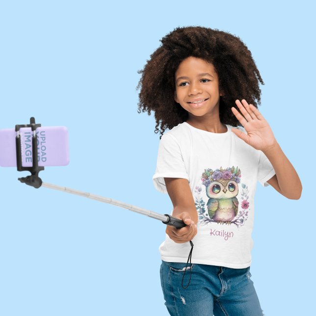 Little Ombre Uggla Watercolor T Shirt (Skapare uppladdad)