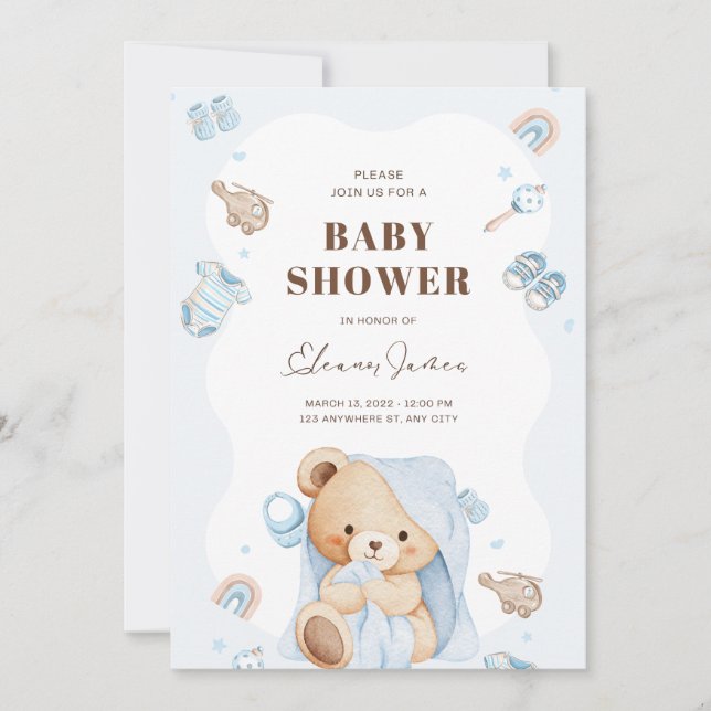 Little One Celebration Time Inbjudningar (Framsida)