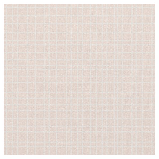 Little One hand drawn grid - soft apricot Tyg (Närbild)