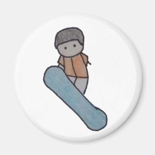 Little One snowboarder magnet (Framsidan)