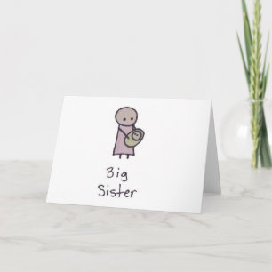 Little One stor syster hälsningskort Kort