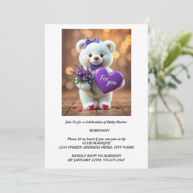 "Little One's Big Day" Inbjudningar (Stående Fram)