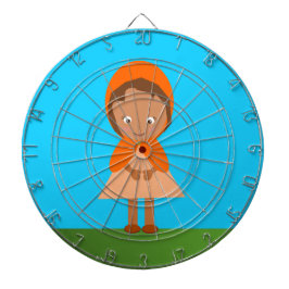 Little Orange Riding Huva Metall Cage Dartboard Piltavla