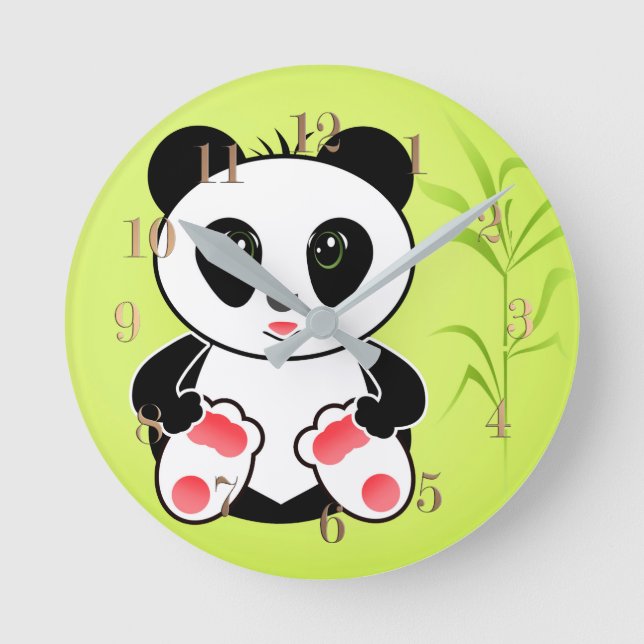 Little Panda Rund Klocka (Framsida)