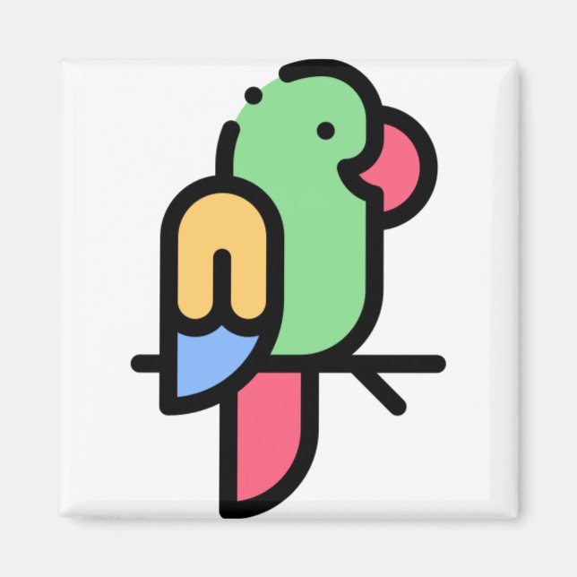 Little Parrot Magnet (Framsidan)