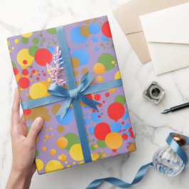 Little Party Monster och Confetti Födelsedagsfest Presentpapper