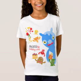 Little Party Monster och Confetti Födelsedagsfest T Shirt