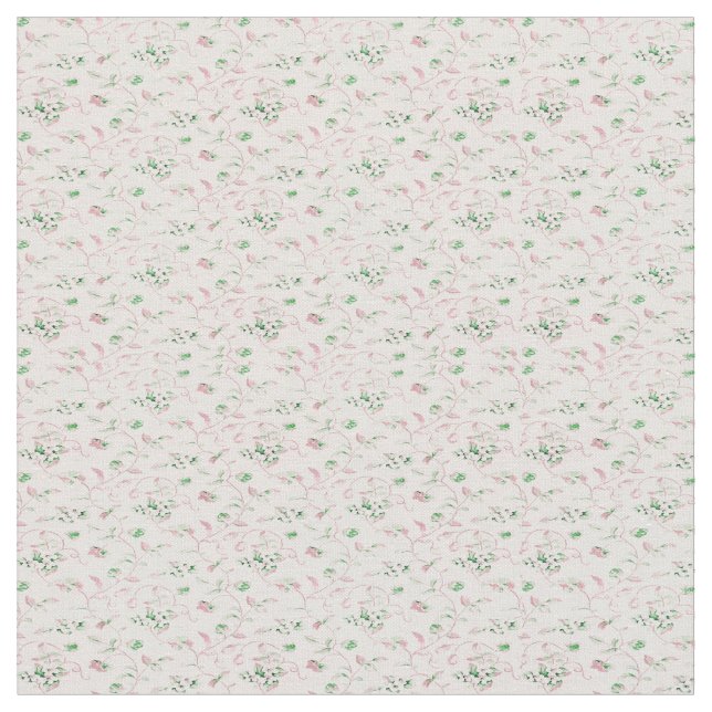 Little Pastel Rosa Blommigt Tyg (Närbild)