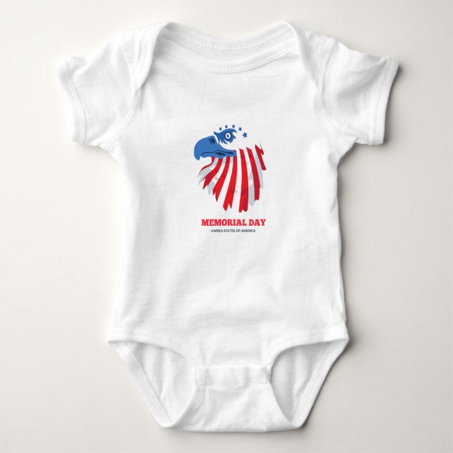 Little Patriot: Memorial Day T Shirt (Framsida)